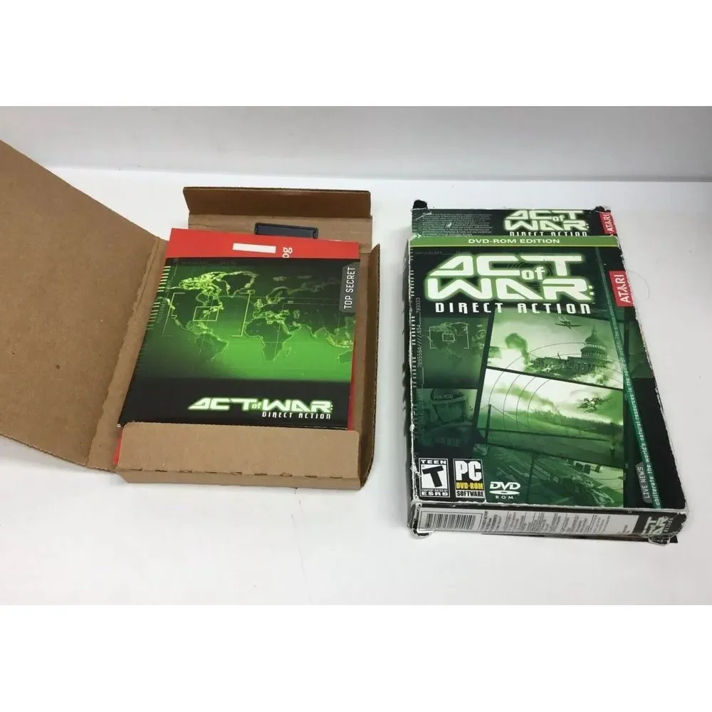 Atari ACT OF WAR Direct Action - Strategy Vintage Windows XP PC Game NEW in BOX!